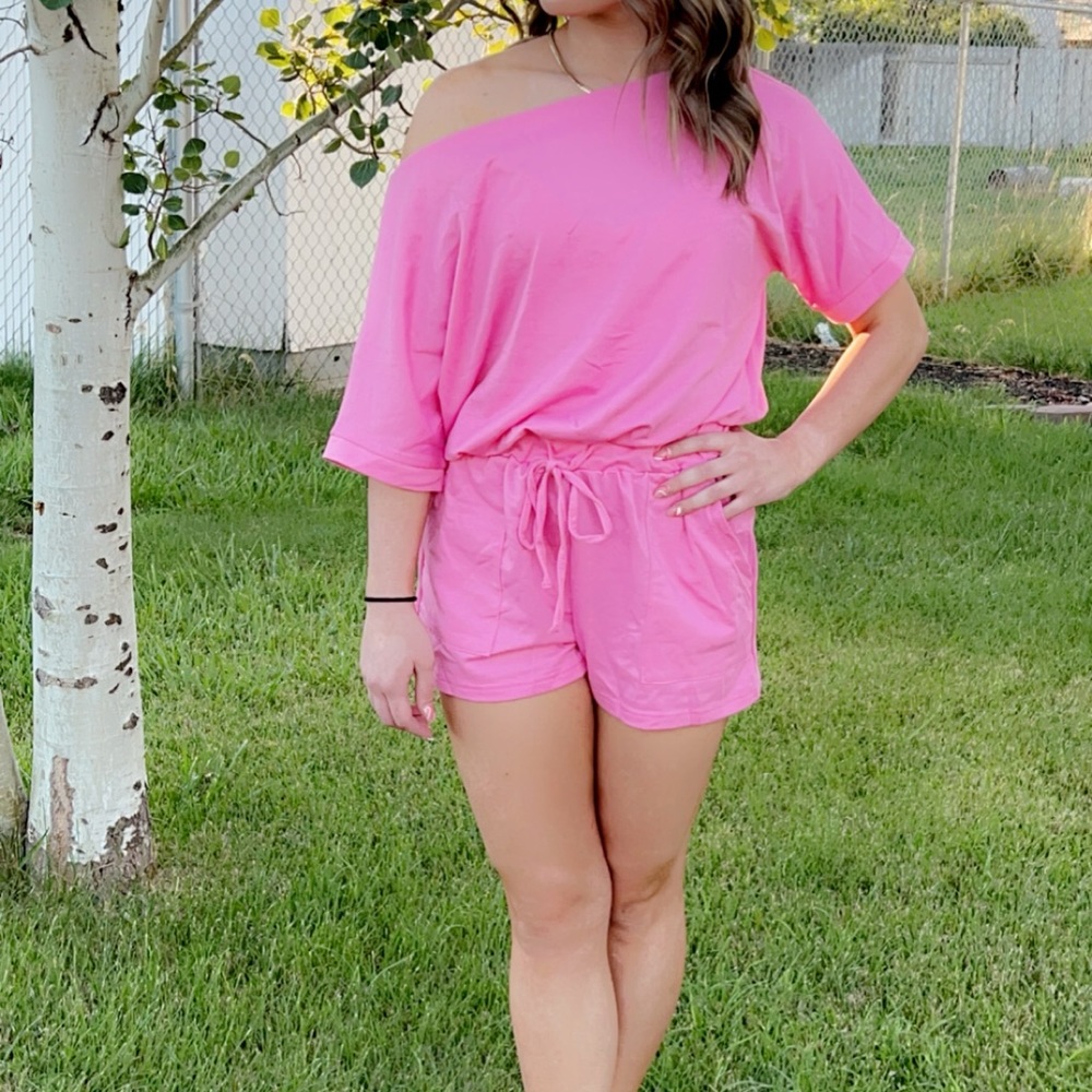 Pink lounge one piece